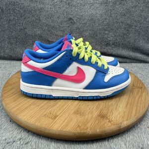 Nike Dunk Low Shoes Boys Size 4Y Blue Pink White Basketball Sneakers IB7747-406